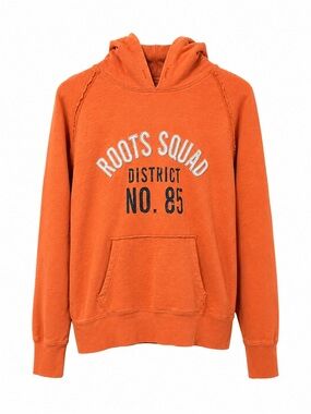 Roots Squad District No. 85 Vintage Distressed Hoodie Orange Large